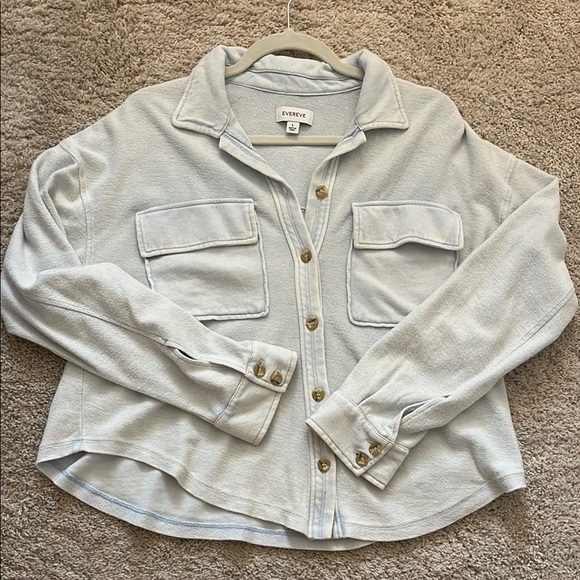 Evereve Button Up 100% Cotton - Picture 1 of 1
